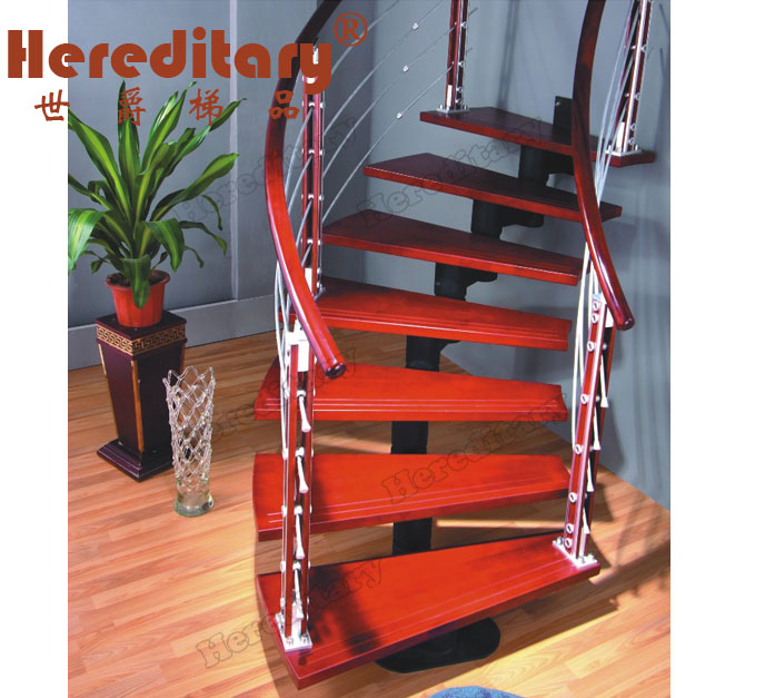 Wooden Spiral Stairs (SJ-805)