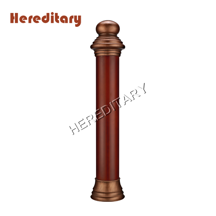 Large Cylindrical Solid Wood + Aluminum General Column Staircase Starting Column